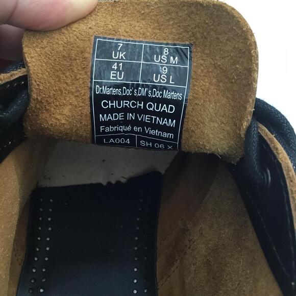 DR. MARTENS Unisex-Adult Black Church Quad Archive Ankle Boot Sz 8 - Picture 6 of 11